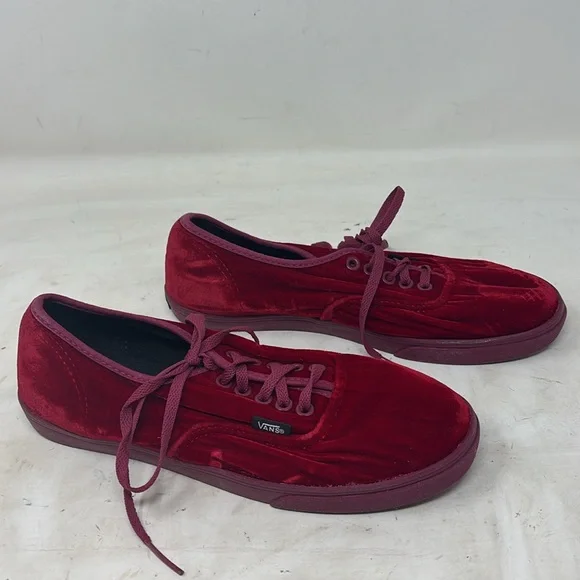Vintage Vans Women's Sneakers in Deep Red - Picture 3 of 5